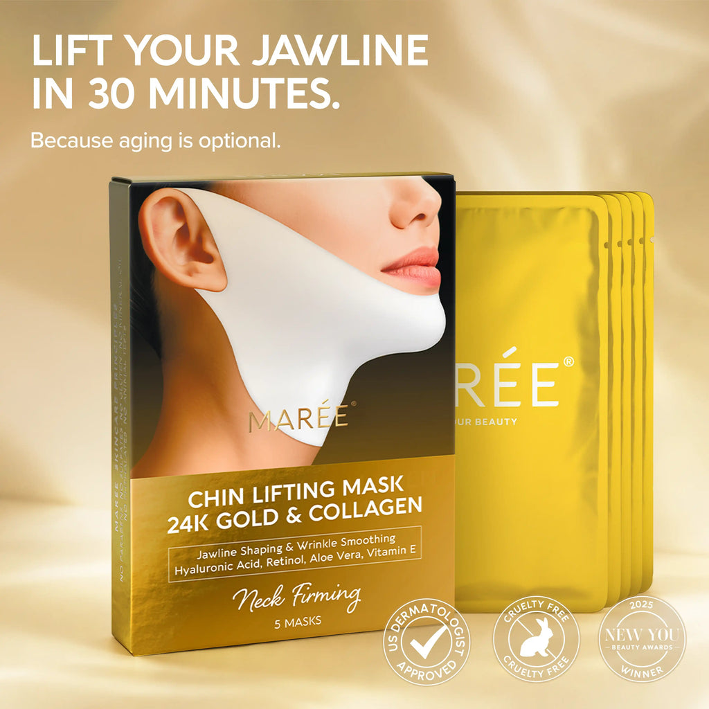 24K Gold Jawline Lifting Mask